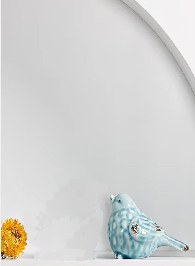 ALHBEJT Ceramic Birds Statues Home Decor Modern Style Decorative Ornaments Animal Figurines for Living Room Bedroom Home Office Cabinets (Light Blue A) - Image 2